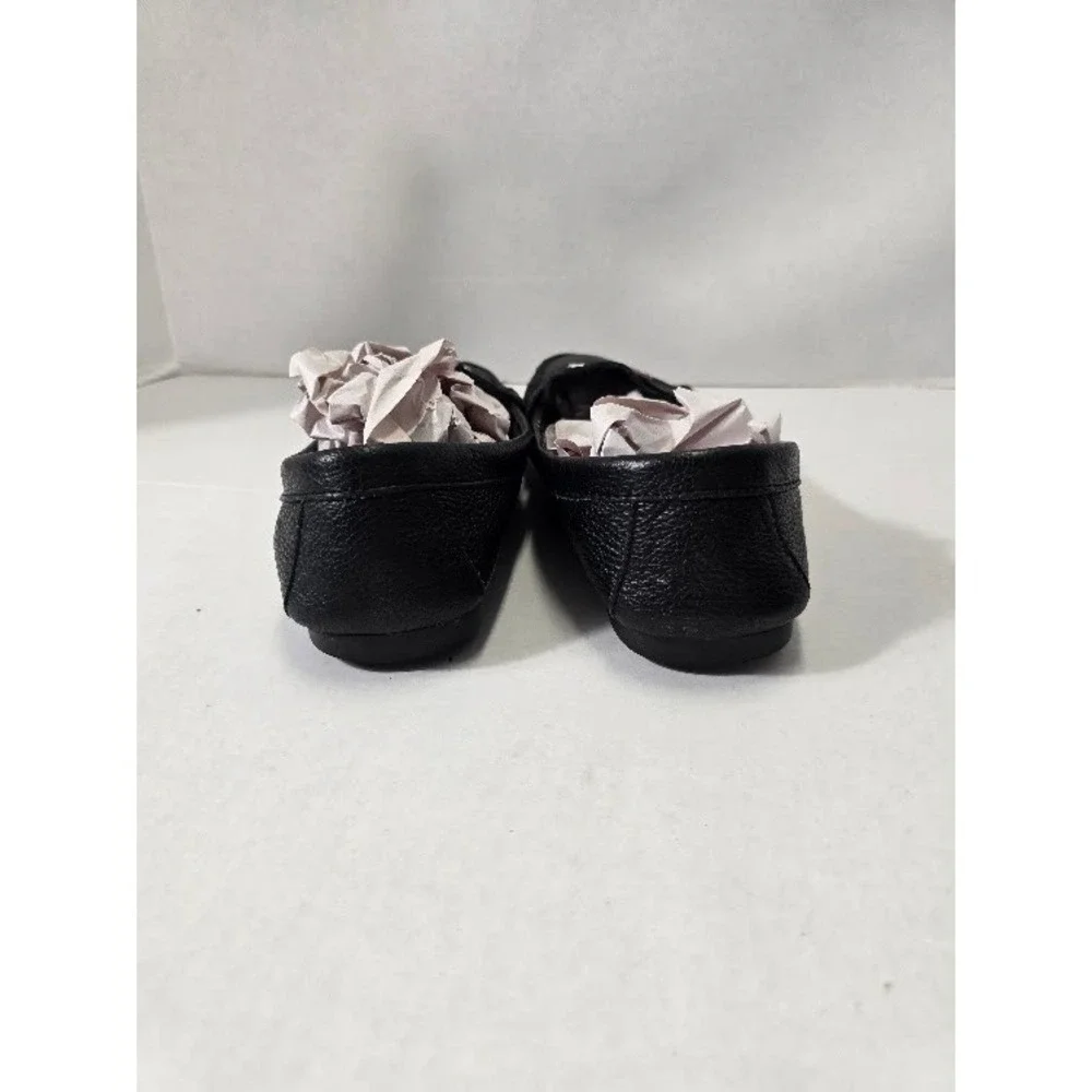 Coach Fredrica Loafers Womens 8.5B Black Pebbled Leather Driving Flats